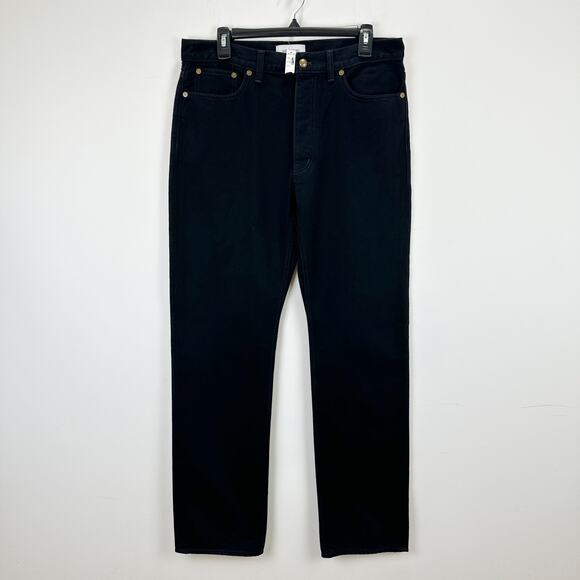 Madewell Alexa Chung High Rise Straight Jean Outridge Wash Black US 30 NWT - Picture 7 of 13